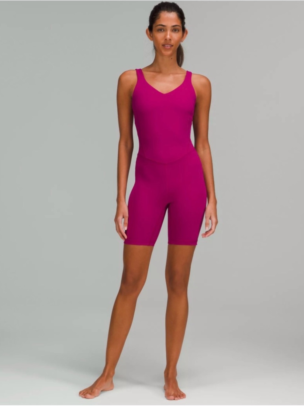 lululemon athletica Magenta V-Neck Active One-Piece